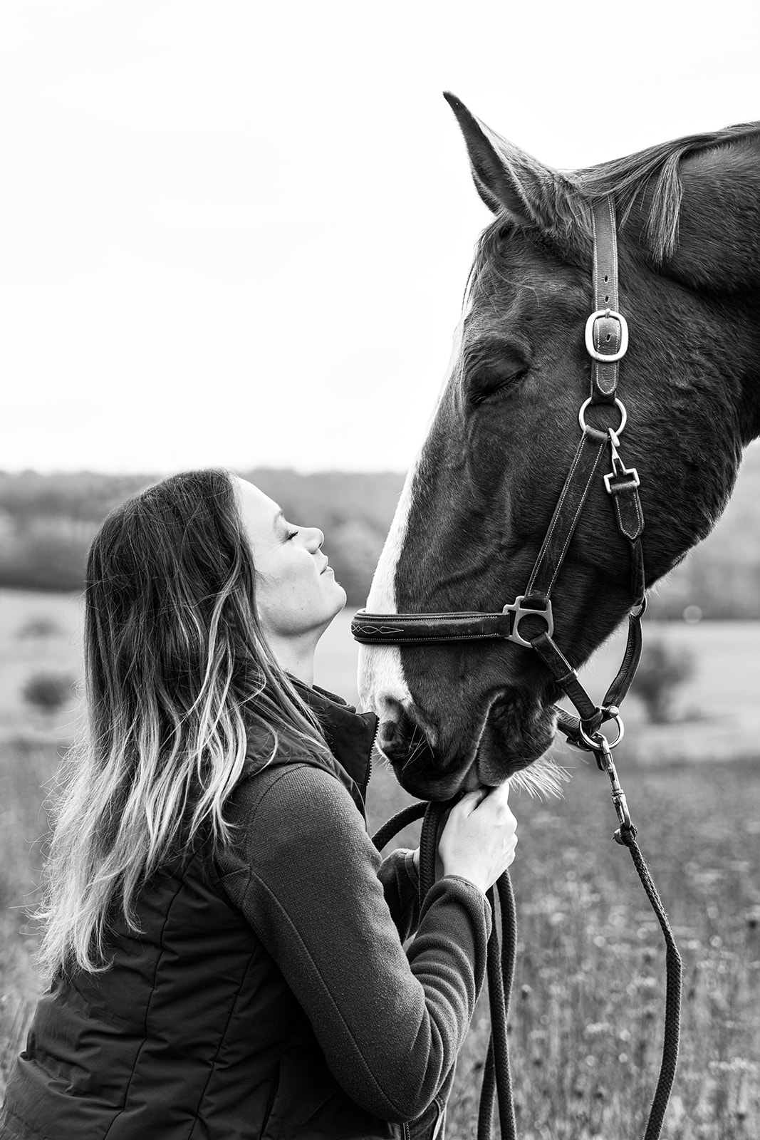 Portrait femme et son cheval